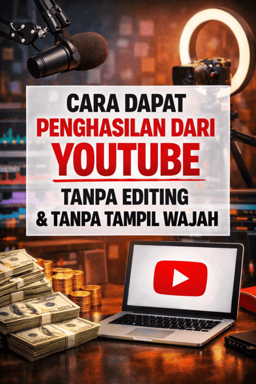 Cara Dapat Penghasilan dari YouTube Tanpa Editing & Tanpa Tampil Wajah