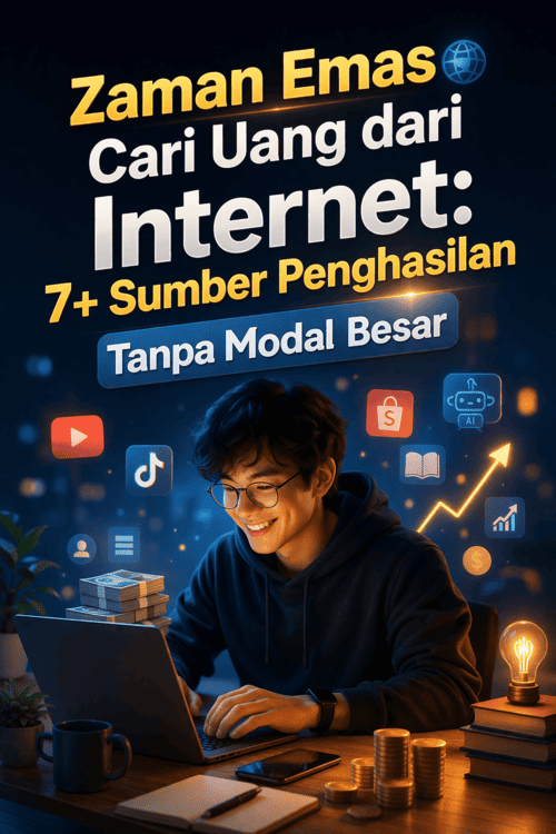 Zaman Emas Cari Uang dari Internet: Ini Dia 7+ Sumber Penghasilan Tanpa Modal Besar