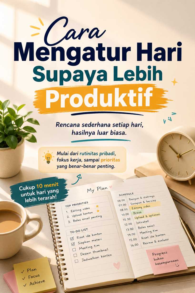 Cara Mengatur Hari Supaya Lebih Produktif