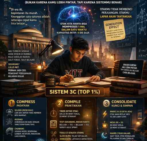 Cara Belajar Lebih Cepat dari 99% Orang