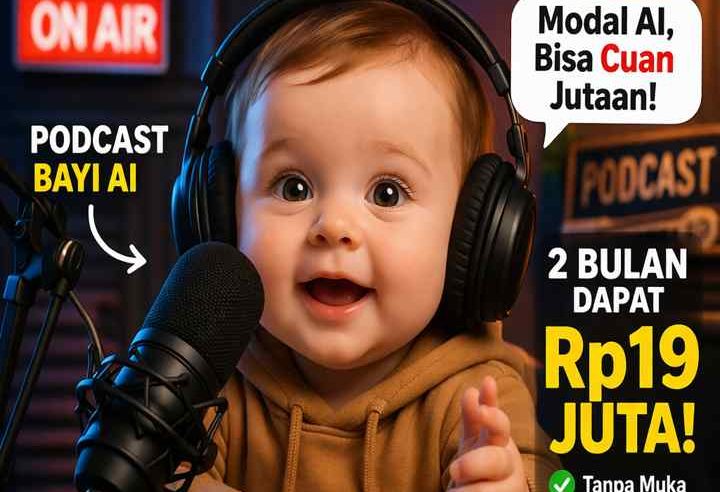 Cara Dapat Penghasilan dari YouTube Tanpa Editing & Tanpa Tampil Wajah Dengan Podcast Bayi