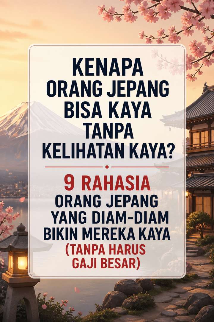 9 Kebiasaan Orang Jepang Membangun Kekayaan Diam-Diam