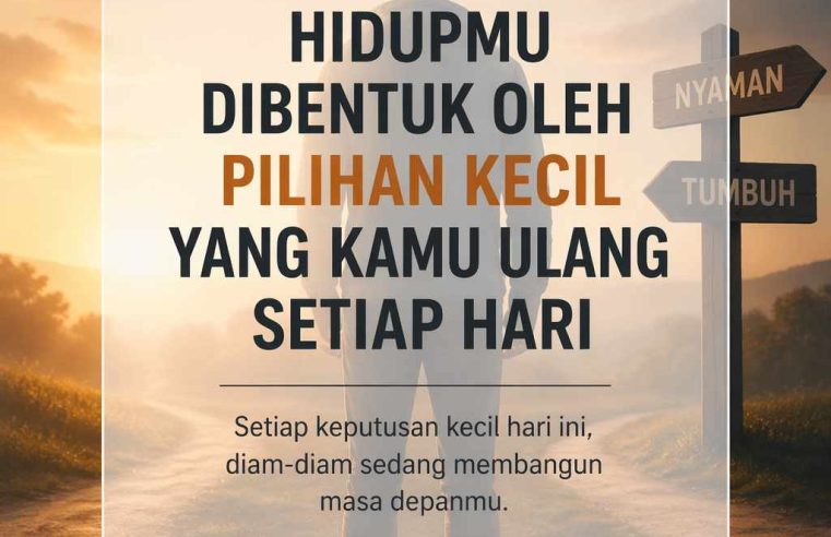 Hidupmu Dibentuk oleh Pilihan Kecil yang Kamu Ulang Setiap Hari